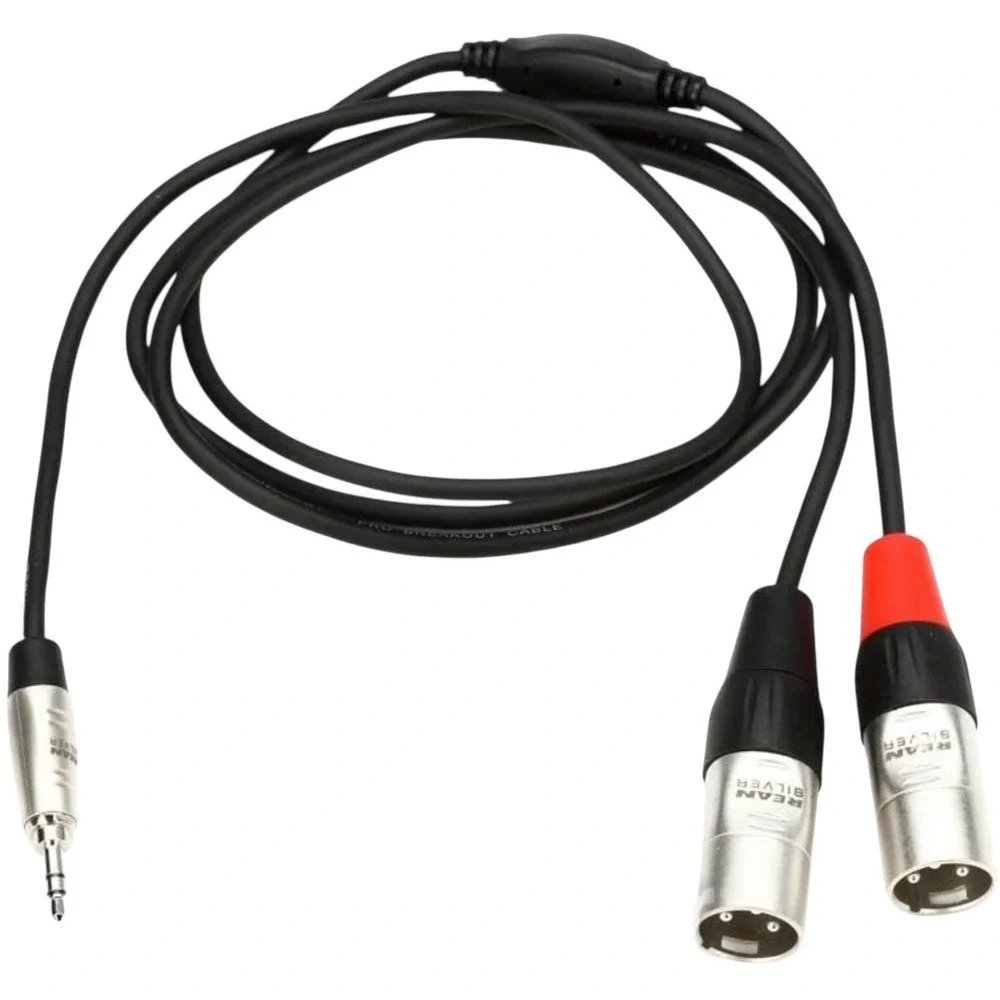 Hosa‎ HMX-003Y Pro Stereo Breakout Cable - 3.5mm TRS to Dual XLR